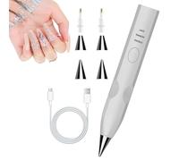 Rechargeable Diamond Dotting Pen - 4 Replacement Tips, Adjustable Suction Rhinestone Placement Brush | Low Noise Wax Free Craft Accessory For Coaster Frame Board Drawing Adult Creative Hobby Gift