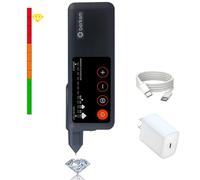 Rechargeable Diamond Tester High Accuracy Diamond Tester Pen with UV Light,Jewelry Gem Tester Pen,Portable Diamond Checker Tool,Professional Diamond Selector for Novice and Expert (Diamond Tester)