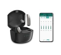 Rechargeable Digital BTE Hearing Aid Adjustable Volume Deaf Mini Sound Amplifier Portable Elderly Hearing Amplifier R03L1-Left