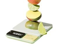 Rechargeable Digital Kitchen Scale - High Precision Tare Function, Stainless Steel Weighing, USB Charging | Home Bakery Restaurant Coffee Bread Meat Seasoning Dessert Meal Prep Baking Tool