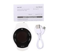 Rechargeable Digital Metronome, Portable Clip On Metronome Tuner Versatile Mini Guitar Tuner Dynamic Visual Beat Memory Function for Piano Guitar Flute Violin Drum (White)