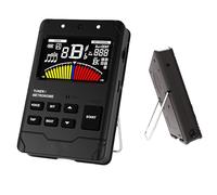 Rechargeable Digital Metronome Tuner for Guitar,Piano,Drum,Violin & Orchestral Instruments,Multiple Beat & Rhythm Modes,Human Voice Count,Chromatic Tuner for All Instruments,8+ Hours Runtime