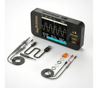 Rechargeable DIY Circuit Testing Kit, Handheld Digital Oscilloscope with 3.2" Display, Portable Mini Pocket Tool for Automotive Audio, Sound&Electronic Diagnostic, EMF Meter&Frequency Sampling Monitor