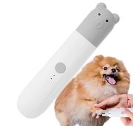 Rechargeable Dog Nail Clippers, Cat Nail Clippers - Super Quiet Nail Grinder with LED Light | Professional Smooth Grooming Tool, Dog Cat Nail Clippers, for ani