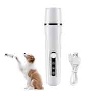 Rechargeable Dog Nail Grinder - Low-Noise Paws Sharpener for Grooming | Professional Diamond Bit Grinding Head, 2-Speed Power Motor, Cordless Pet Supplies for Dogs, Cats and Rabbits