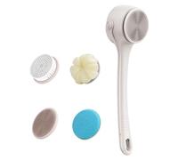 Rechargeable Double Handle Electric Bath Brush Shower Brush with 2Adjustable Speed for Easy Full Body Cleaning Tool