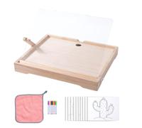 Rechargeable Drawing Board with Bright Wipe-Clean Acrylic Panel | Clear Acrylic Drawings and Writing Panel, Illuminated Display for Classroom Activities