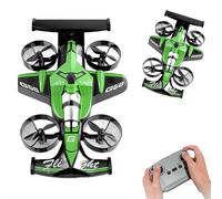 Rechargeable Dual-Mode Car Drone, 2-in-1 Flying Remote Control Car, USB Rechargeable & Remote Control, Dual Land & Air Modes, Stunt Flying, Cool Light Show, Drive • Fly • Conquer Every Terrain