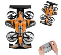 Rechargeable Dual-Mode Car Drone, 2-in-1 Flying Remote Control Car, USB Rechargeable & Remote Control, Dual Land & Air Modes, Stunt Flying, Cool Light Show, Drive • Fly • Conquer Every Terrain