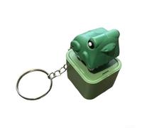 Rechargeable Duck Quacking Toy Keychain with Fingertip Button and Bright Lights for Sensory Stimulation and Stress Reduction on the Move (1)