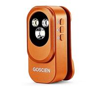 Rechargeable EDC Flashlight Clip-on Light 500 Lumens Clip Light with Three Lighting Solutions USB C Charging Magnetic Flashlight for Signaling, Cycling, Emergency, Outdoor or Indoor and etc (Orange)