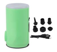 Rechargeable Electric Air Pump, Portable Multifunctional Inflator 5.5x5.2x9cm, Lightweight 219g - Quick Inflate and Vacuum Pumping, Lithium Battery Powered for Air Mattress and (Green)