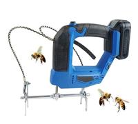Rechargeable Electric Bee Remover Handheld Shaker - Brushless Beehive Shaking Machine, Hive King Beekeeping Equipment, Blue, 1 Battery Included
