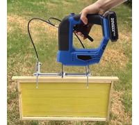 Rechargeable Electric Bee Shaker - Cordless Handheld Honey Shaking Machine for Beekeeping with Storage Box, Ideal for Honey Farms, Includes 2 Batteries