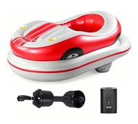 Rechargeable Electric Bumper Boat for Pools and Calm Lakes Red