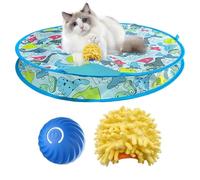 Rechargeable Electric Cat Toys | Motion Activated Ball | Kitten Exercise Toy, Hide Seek Game for Indoor Cats