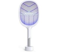 Rechargeable Electric Fly Swatter - USB Rechargeable with 3500 Volt Fly, Mosquito, Bug Zapper - Indoor Outdoor Camping Accessory - 2 in 1 Zapper Racket
