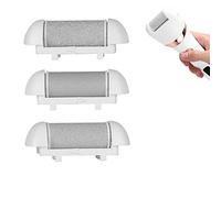 Rechargeable Electric Foot Callus Remover, Two Gears Adjustable, Remove Foot Callus and Dead Skin, Replaceable Grinding Heads, LED Electric Quantity (3 Original Grinding Heads)