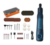 Rechargeable Electric Grinder Set 50-Piece Kit with 3.6V Lithium Battery for Portable Rotary Tool Use in Jewelry Woodworking and Model Crafting, Black