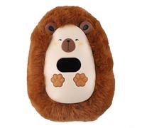 Rechargeable Electric Hand Warmer, Portable Pocket-Sized USB-C Powered Heater with 1200mAh Battery, Fast-Heating & Overheat Protection(Brown)