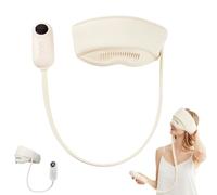 Rechargeable Electric Head Massager with Eye Holes, Sleep Aid Sleep Massage Cap, 3 Modes, 6 Airbag Areas for Massage, Adjustable Temperature and Intensity, Suitable for Travel, Rest (1Pcs*White)