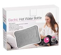 Rechargeable Electric Hot Water Bottle Bed Hand Cozy Soft Warmer Massaging Heat 70-75°C Grey Color