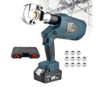 Rechargeable Electric Hydraulic Crimping Tool for Copper and Aluminum Cable Terminals, Portable and Efficient for Electrical Projects