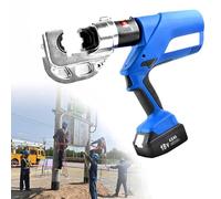Rechargeable Electric Hydraulic Pliers with 12 Dies, 4.0Ah Battery & Charger for Efficient Cable Crimping and Clamping Tasks
