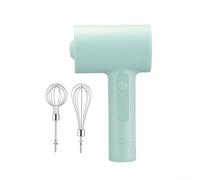 Rechargeable Electric Milk Frother Handheld USB Coffee Foam Maker(Green) | USB rechargeable for battery, cordless operation, stainless whisk, creates rich foam instantly, easy for one-touch use