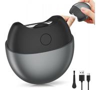 Rechargeable Electric Nail Clipper | Black Compact Design with Storage Case,LED Light & 2-Speed Control - Baby Care to Travel Grooming Kit