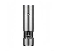 Rechargeable Electric Pepper Mill with Adjustable Coarseness, USB Charging Salt and Spice Grinder for Kitchen, One-Touch Operation, PC and Stainless Steel(Stainless Steel)