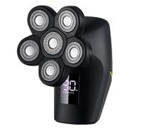 Rechargeable Electric Shaver Six Floating Heads Bald Head Grooming Kit