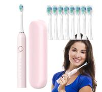 Rechargeable Electric Toothbrush - 180 Days Battery Life, 6 Brushing Modes, 40,000 VPM High Frequency Motor, Waterproof Design, 2 Minute Timer | Brush Kit