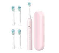 Rechargeable Electric Toothbrush - 180 Days Battery Life, 6 Brushing Modes, 40,000 VPM High Frequency Motor, Waterproof Design, 2 Minute Timer | Brush Kit