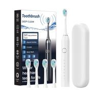 Rechargeable Electric Toothbrush - 40000 VPM Toothbrush | 6 Cleaning Modes, Deep Clean for Adults, 180 Days Long Lasting Battery, Travel Case Included, Smart Timer Care Brush