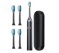 Rechargeable Electric Toothbrush For Adults - High Frequency 40,000 VPM | 6 Cleaning Modes, IPX7 Waterproof, 180 Days Use Per Charge, Travel Case with 8 Brush Headers, Perfect For Volwa