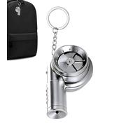 Rechargeable Electric Turbos Keychain,With Simulated Turbocharged Sound Effects And LED Lights,Electric Novelty Auto Part Charm Decoration,Mini Turbocharger Car Parts Keychain,for Car Keys Wallet Purs