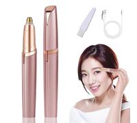 Rechargeable Eyebrow Hair Remover,Electric Painless Eyebrow Trimmer Epilator for Women, Eyebrow Razor with Light,Brows Shaper. for Face Hair and Nose Hair,Portable Eyebrow Hair Removal Razor.