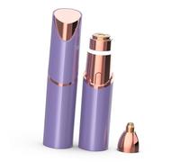 Rechargeable Eyebrow Nose Ear Hair Trimmer with 18K Gold Plated Cover for Men and Women Double Facial Trimmer