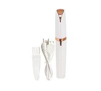 Rechargeable Eyebrow Trimmer,Flawless Hair Remover for Women,Portable Painless Ladies Electric Shaver Razor, Waterproof Epilator with LED Light for Bikini/Legs/Fuzz/Cheeks/Chin/Upper Lip (White)