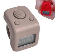Rechargeable Finger Counter, Waterproof Handheld Tally Counter, 6 Digits Number Count Clickers Counter, Hand Digital Counters Clickers Pitches Counter, Lap Counter with LED (grey)