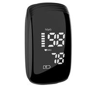Rechargeable Finger Pulse Oximeter Fingertip Blood Oxygen Monitor, Pulse Oximeter with Blood Oxygen Saturation/Heart Rate Monitor and Spo2 Levels Oxygen Monitor Finger A