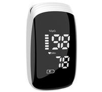 Rechargeable Finger Pulse Oximeter Fingertip Blood Oxygen Monitor, Pulse Oximeter with Blood Oxygen Saturation/Heart Rate Monitor and Spo2 Levels Oxygen Monitor Finger B