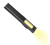 Rechargeable Flashlight - Usb Powered Waterproof Clip Light, Magnetic Tail Work Torch | Compact Portable Illumination Device, Bright Led Beam Source, Hands Free Attachment Design For Home Night Hiking