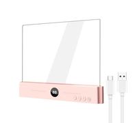 Rechargeable Flat Book Light - Portable LED Panel Reading Lamp, Dimmable Brightness with USB Charge, Bedtime Reading with Eye Protection, Portable Light Accessory, Readings Lamp for Travel Study