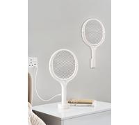 Rechargeable Fly Killer Electric Mosquito Swatter Living and Home White One Size
