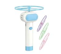 Rechargeable Flying Disc, Glow Propeller Spinner, Fetch Game Toy, Strong Sturdy Interactive Pet Cat Dog Training Chasing Usage, Ideal For Indoor Outdoor Garden Yard Balcony Terrace Usage