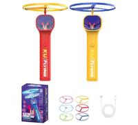 Rechargeable Flying Disc Launcher With 6 Flying Discs, Stimulates Hunting Instincts, Abs, Cat Fetch Toy, Cat Interactive Hunting Toys, Smart Battery Life And Easy Use, For Pet Training Behavior