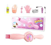 Rechargeable Fog Bubble Machine, Kids Party Toy System, 12.2x3.35 inches Compact Bubbles Fog with Interactive Spray Effect, Durable Outdoor Play Device, Festival Bubble Maker for Family Fun Use