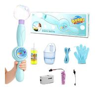 Rechargeable Fog Bubble Machine, Kids Party Toy System, 12.2x3.35 inches Compact Bubbles Fog with Interactive Spray Effect, Durable Outdoor Play Device, Festival Bubble Maker for Family Fun Use